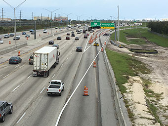I-95 at Spanish River Blvd. northbound exit ramp open - Oct 2017