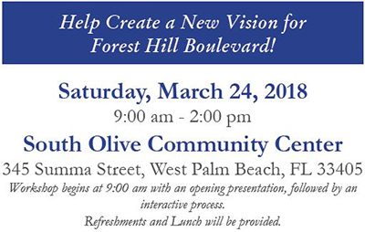 Forest Hill Blvd. Workshop - March 24, 2018