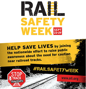 Rail Safety Week - Sep. 23-29, 2018