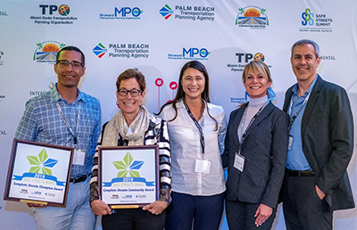 Safe Streets Summit Award Winners from Palm Beach County
