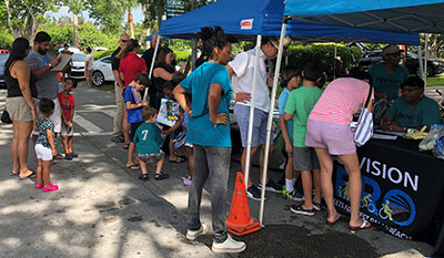Vision Zero event crowd, July 20, 2019, South Florida Science Center & Aquarium