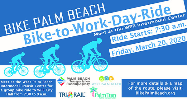 TPA Bike-to-Work Day Group Ride on March 20, 2020