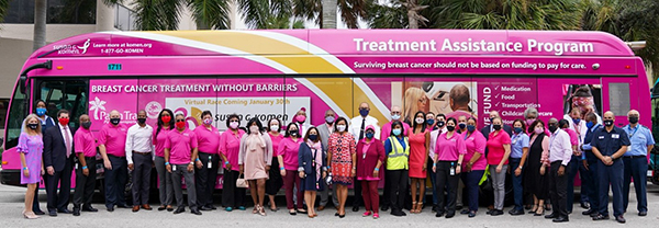 Palm Tran Bus - Breast Cancer Awareness