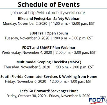 Mobility Week Schedule of Events